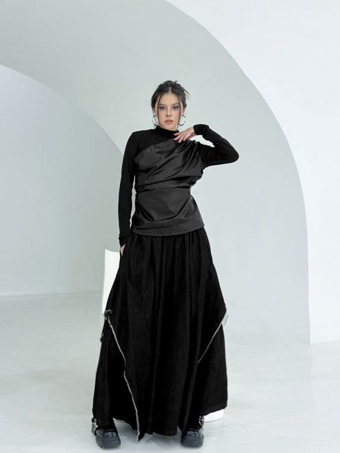 Frayed Flare Wide Pants